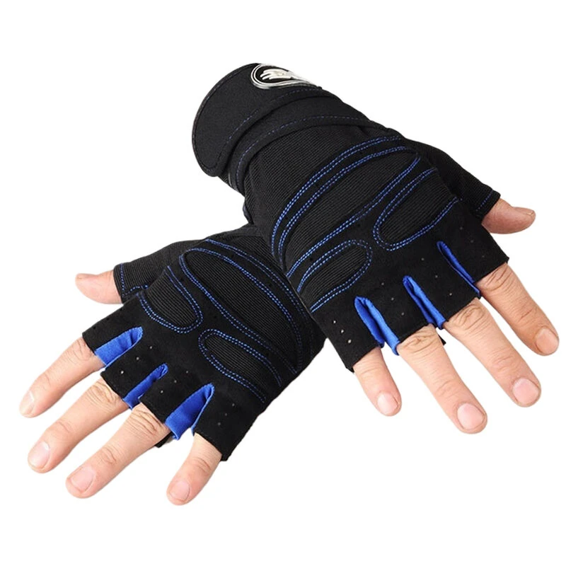 XANES Cycling Gloves Fitness Weight Lifting Wristband Half Finger Gloves Body Building Training Sports Exercise Gloves — view 3