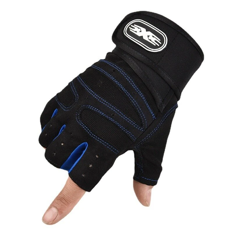 XANES Cycling Gloves Fitness Weight Lifting Wristband Half Finger Gloves Body Building Training Sports Exercise Gloves — view 8