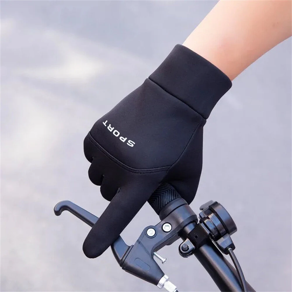 XANES Winter Cycling Gloves for Men Touchscreen Thermal Windproof Fleece Motorcycle Gloves Warm Thick Driving Skiing Gloves — view 6
