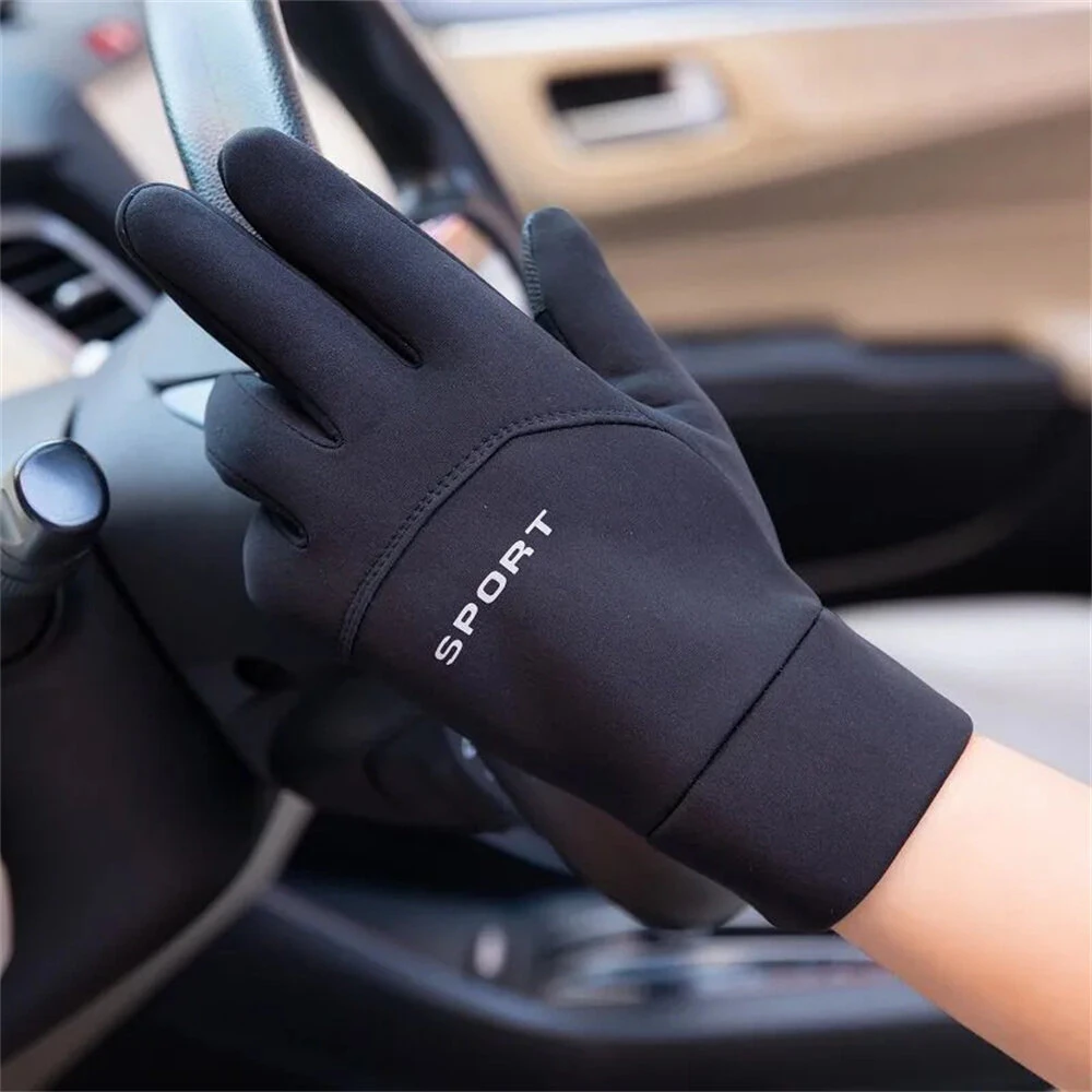 XANES Winter Cycling Gloves for Men Touchscreen Thermal Windproof Fleece Motorcycle Gloves Warm Thick Driving Skiing Gloves — view 8