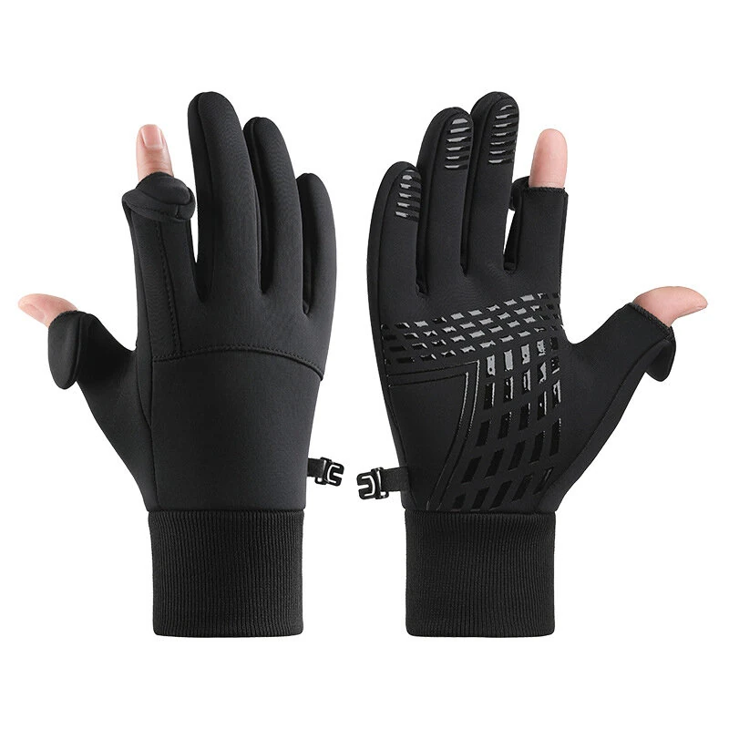 XANES Winter Warm Bike Gloves Touch Screen Outdoor Windproof Waterproof Cold-proof Gloves for Driving Cycling Fishing Skiing — XANES