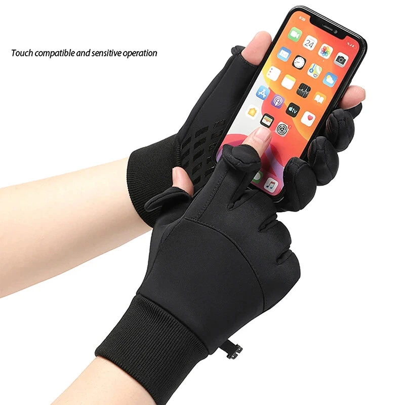 XANES Winter Warm Bike Gloves Touch Screen Outdoor Windproof Waterproof Cold-proof Gloves for Driving Cycling Fishing Skiing — view 5