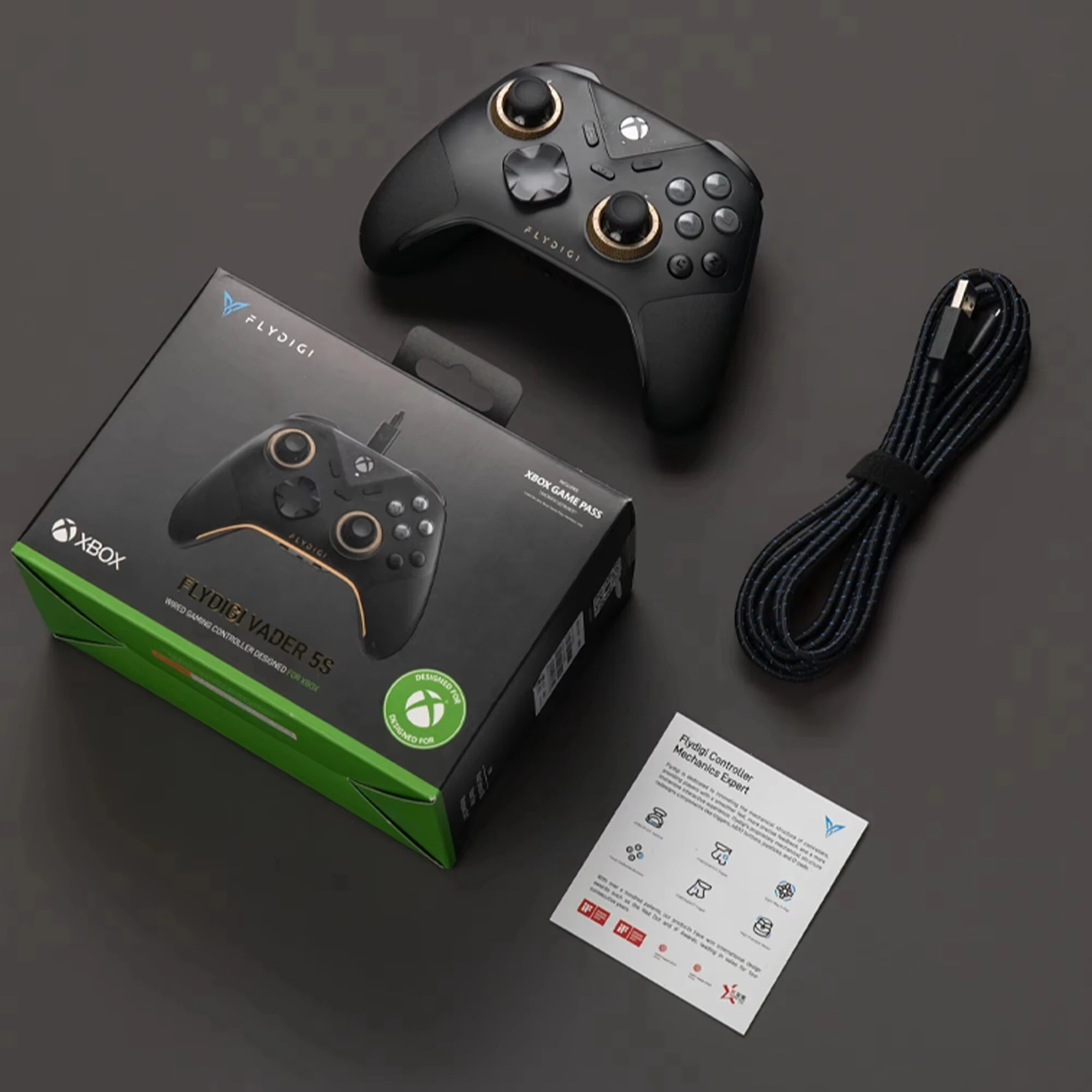 [Xbox Certified] FLYDIGI Vader 5S Wired Controller Forceflex Adjustable Tension Joysticks ForceSwitch Triggers for Xbox Series X — view 5