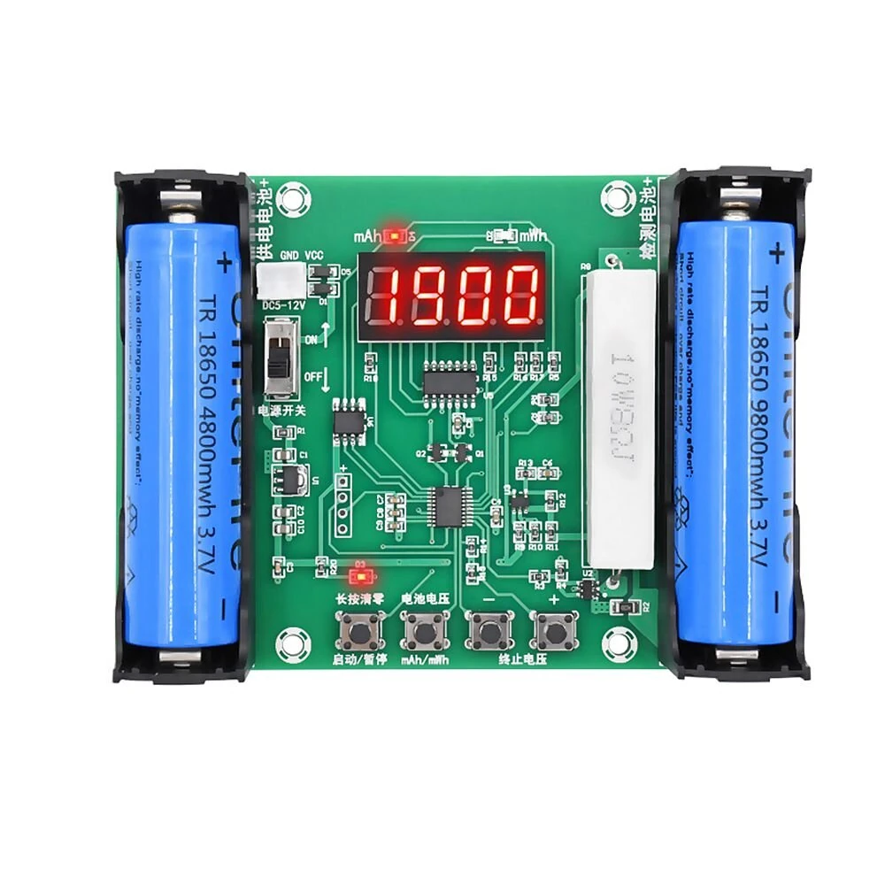 XH-M240 Battery Capacity Tester mAh mWh for 18650 Lithium Battery Digital Measurement Lithium Battery Power Tester Voltmeter — Geekcreit