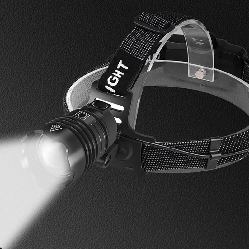 XHP70 Strong LED Headlamp Type-C USB Charging Outdoor Fishing Zoom Headlight Bike Running Search Head Lamp — view 7