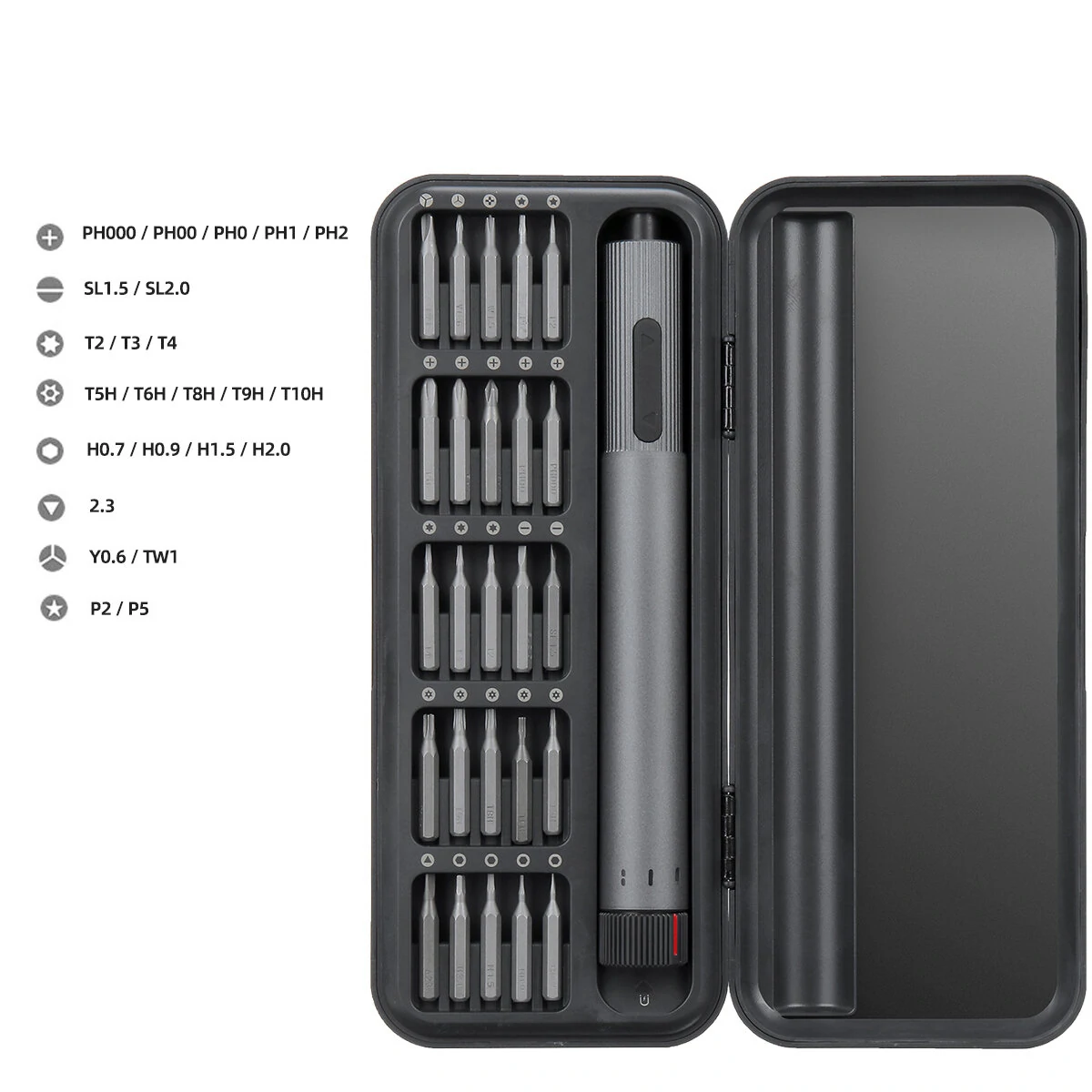 XIAOMI AtuMan DUKA E2 210RPM Precision Electric Screwdriver Set with Dual-Speed Adjustment 25 Screwdriver Heads Ideal for Home DIY Project Quick Charging — view 9