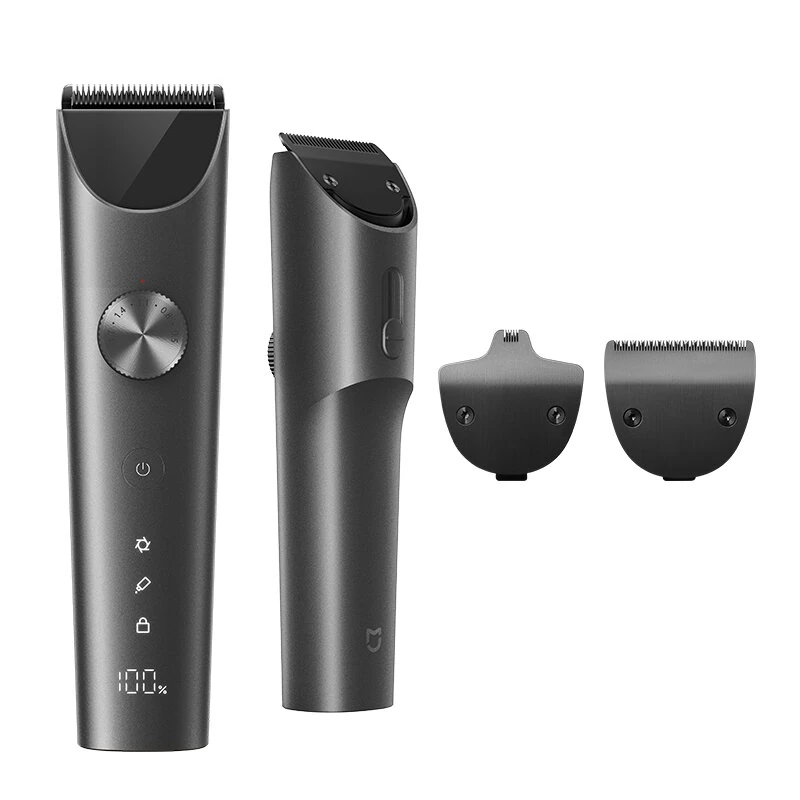 XIAOMI Mijia Hair Clipper 2 Full Grooming Kit with LED Display Dual Speeds Cutting Length Adjustable IPX7 Waterproof Rechargeable Shaver — XIAOMI