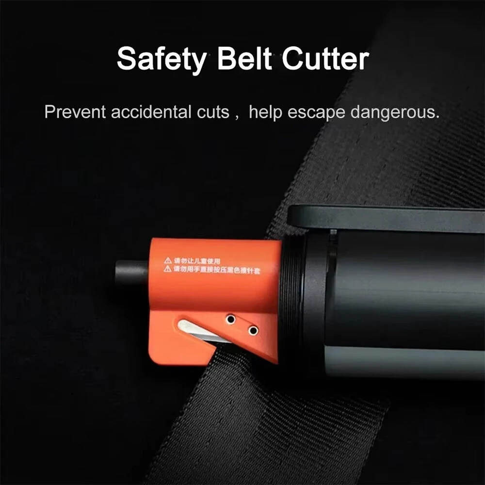Xiaomi Mijia Multi-functional LED Flashlight Zoomable Ultra Bright Torch Window Breaker 3100mAh Lithium Battery 1000lm Strong Light Safety Belt Cutter Car Emergency Light — view 10