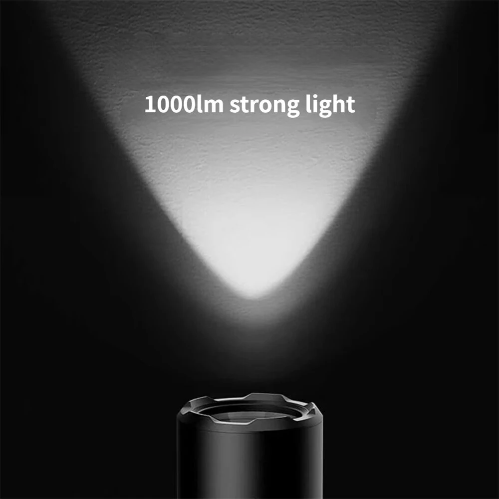 Xiaomi Mijia Multi-functional LED Flashlight Zoomable Ultra Bright Torch Window Breaker 3100mAh Lithium Battery 1000lm Strong Light Safety Belt Cutter Car Emergency Light — view 6