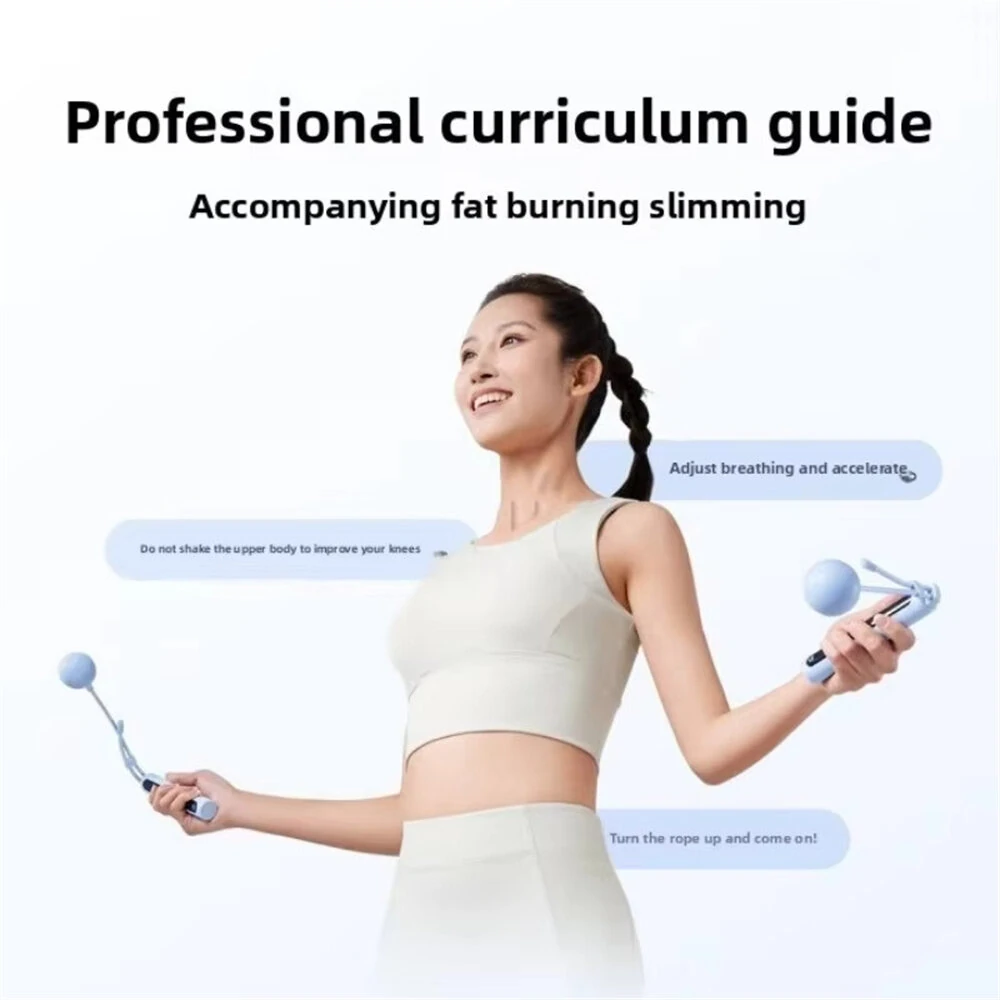 XIAOMI Mijia Smart Skipping Rope 2 LED Data Logging Adjustable Length Non-slip Silicone Strip Large Ball Swinging Skipping Rope for Indoor Outdoor Training Fitness Sports — view 2