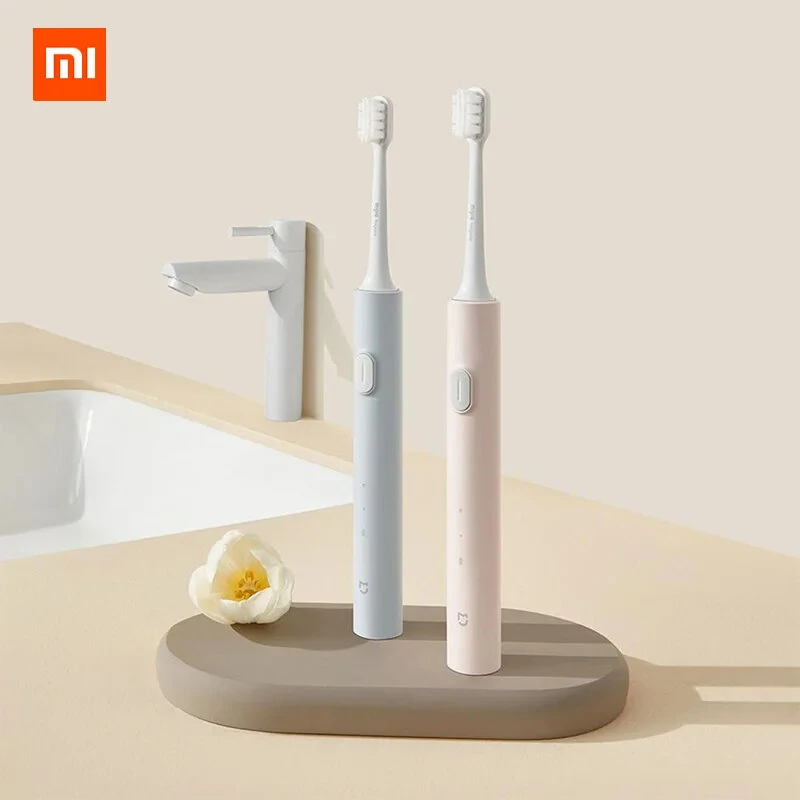 Xiaomi Mijia T200/T200C Sonic Electric Toothbrush IPX7 Waterproof 31000 Vibrations per Minute with Dual Cleaning Modes Long Battery Life and Portable Features for Smart Oral Hygiene with Type-C Charging — Xiaomi