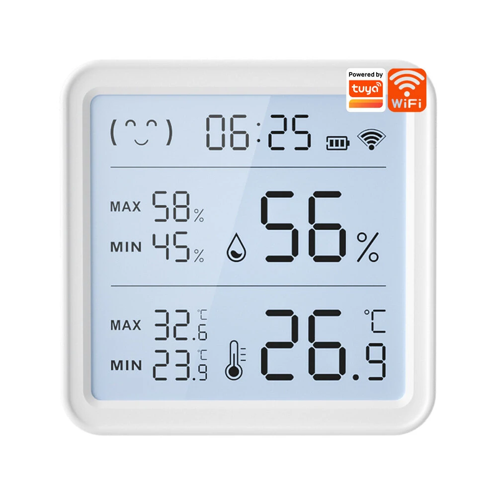 Xiaomi Smart Wireless Temperature Humidity Sensor with Advanced Bluetooth/WiFi Technology Adjustable Modes Low Power Consumption Ideal for Remote Home Monitoring and Smart Home Automation — view 4