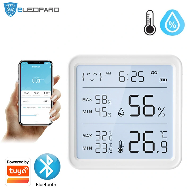 Xiaomi Smart Wireless Temperature Humidity Sensor with Advanced Bluetooth/WiFi Technology Adjustable Modes Low Power Consumption Ideal for Remote Home Monitoring and Smart Home Automation — view 5