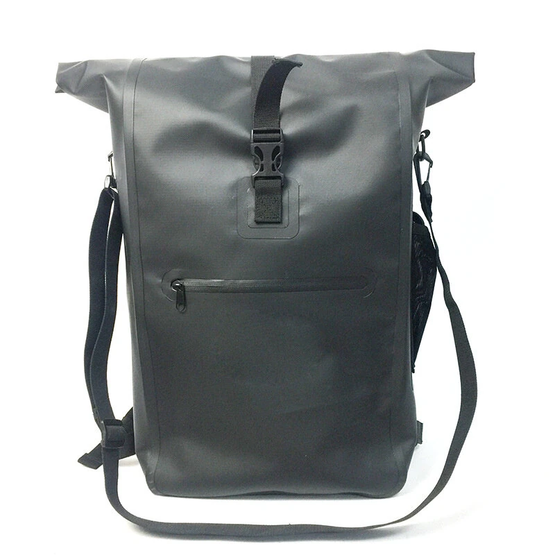 Xmund 3-in-1 Waterproof Bicycle Pannier Backpack 23L IPX6 Roll Top Convertible Laptop Bag — view 6