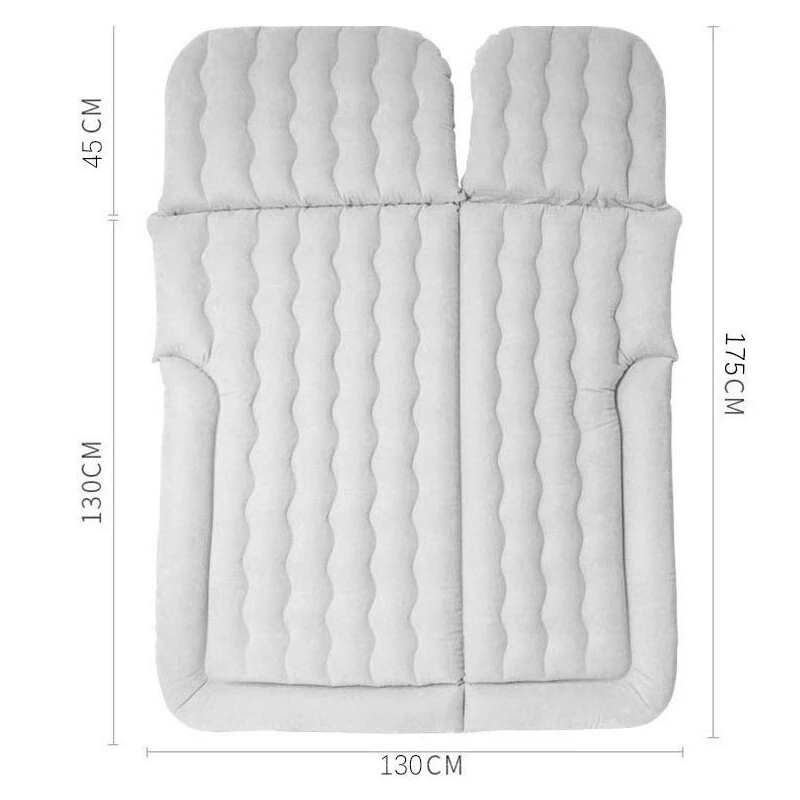 Xmund Foldable Air Mattress Camping Bed Car Air Mattress Vehicle Inflatable Thickened Travel Bed Sleeping Pad Camping Accessory SUV Car Supplies — view 4