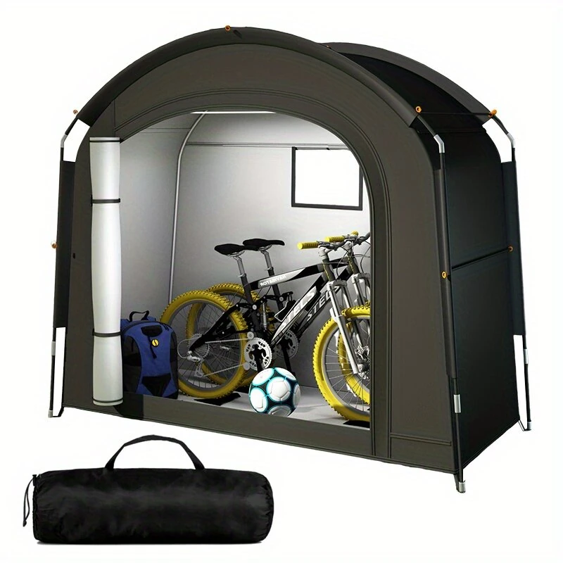 Xmund Outdoor Extra-Large Outdoor Bike Cover Tent, Fits 2-3 Bikes Cover, Withstand Wind, Rain and UV, Portable & Foldable for Garage/Garden Storage — Xmund