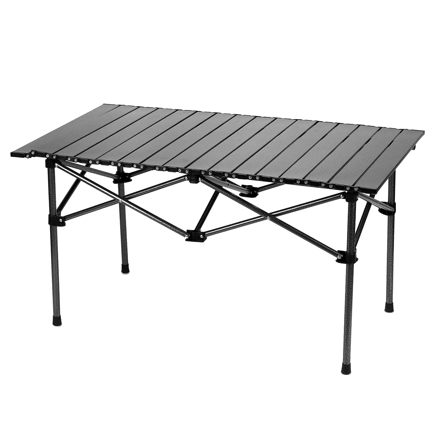 Xmund Outdoor Folding Tables Aluminum Alloy Portable Leisure Egg Roll Table Lightweight Camping Picnic Vehicle Car Mobile with Carrying Bag — Xmund