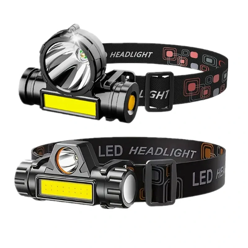 XMUND Waterproof LED Headlamp Handfree COB Work Light with Magnet USB Headlight Built-in Battery Suit for Fishing Camping — view 2