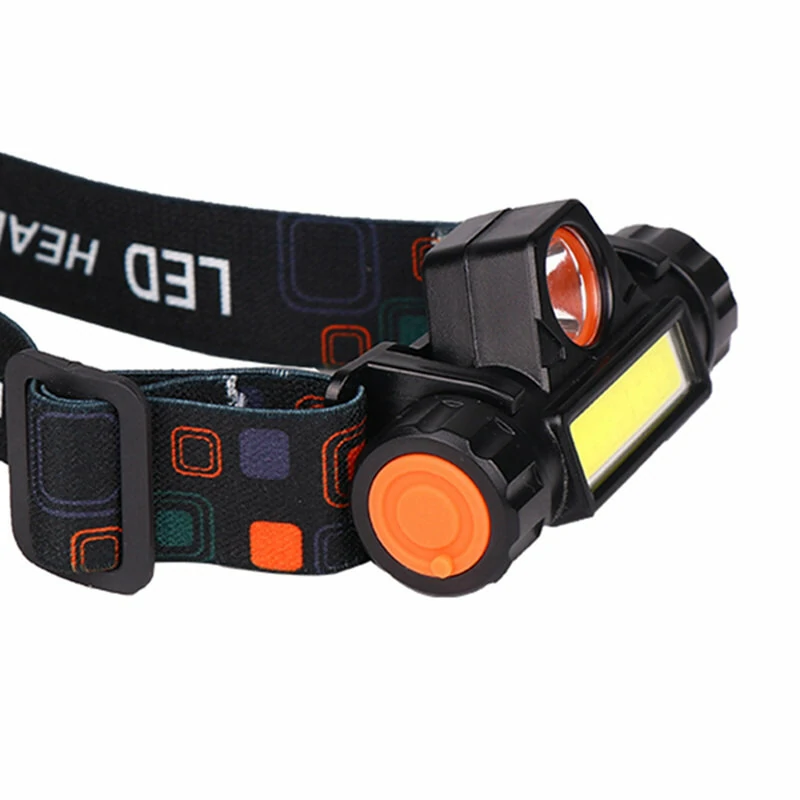 XMUND Waterproof LED Headlamp Handfree COB Work Light with Magnet USB Headlight Built-in Battery Suit for Fishing Camping — view 6
