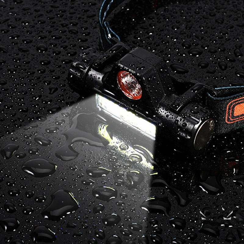 XMUND Waterproof LED Headlamp Handfree COB Work Light with Magnet USB Headlight Built-in Battery Suit for Fishing Camping — view 9
