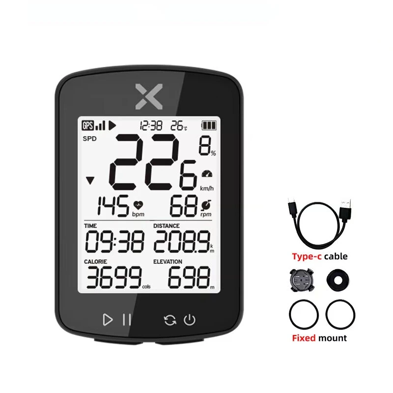 XOSS G2 Plus Bicycle Computer Wireless With Bluetooth ANT+ Cycling Speedometer IPX7 Waterproof Bike Odometer Stopwatch Bike Accessories for MTB Road Cycle/City Bike — view 2