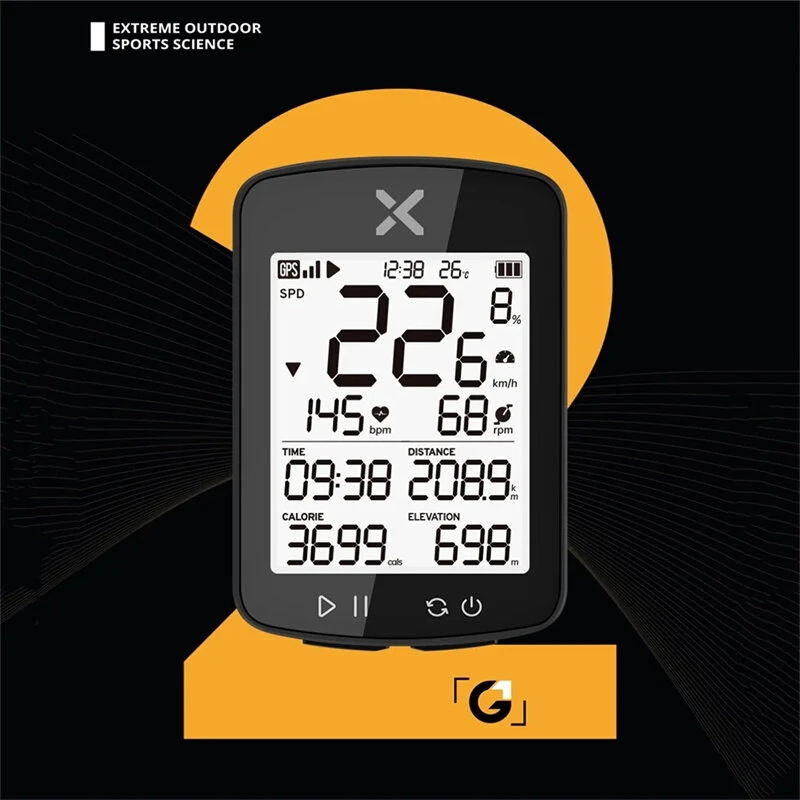 XOSS G2 Plus Bicycle Computer Wireless With Bluetooth ANT+ Cycling Speedometer IPX7 Waterproof Bike Odometer Stopwatch Bike Accessories for MTB Road Cycle/City Bike — view 8