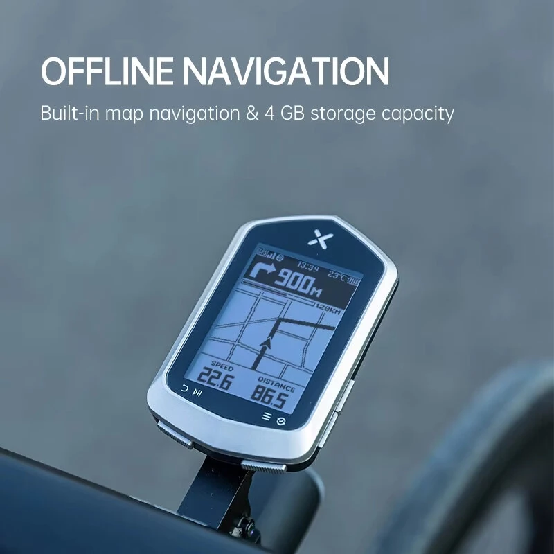 XOSS NAV Plus Bike Computer 2.4 Inch Wireless Cycling Speedometer GPS Navigation Map Waterproof Bluetooth ANT+ IPX7 Waterproof Cadence Speed — view 2