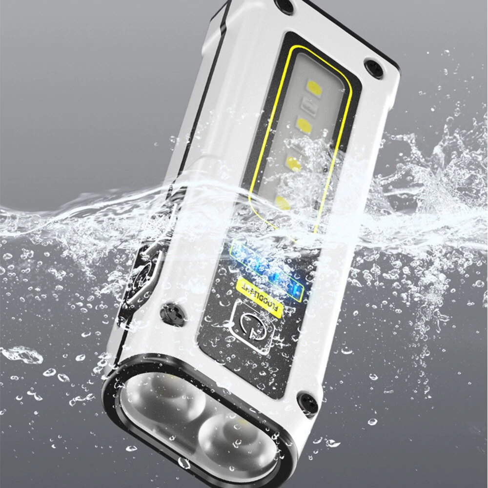 XPG COB LED Flashlight 2000mAh 7Gear Double Light Source Flashlight Mini Torch Magnet Emergency Power Bank Portable Outdoor Camping Light — view 10