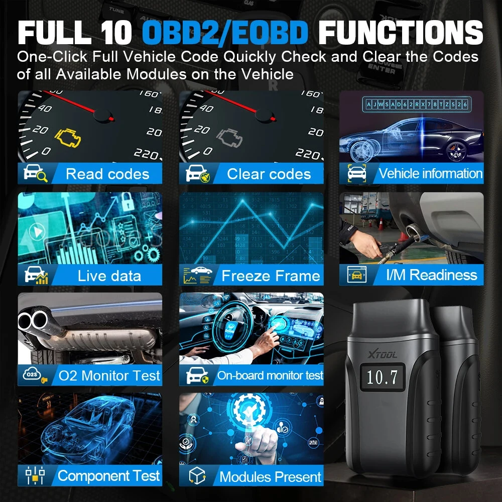 XTOOL Anyscan A30M OBD2 Scanner Diagnostic Tools bluetooth Enhanced With Andriods/IOS 26+ Reset Service Car Code Reader CANFD Protocol Lifetime Free Update — view 8