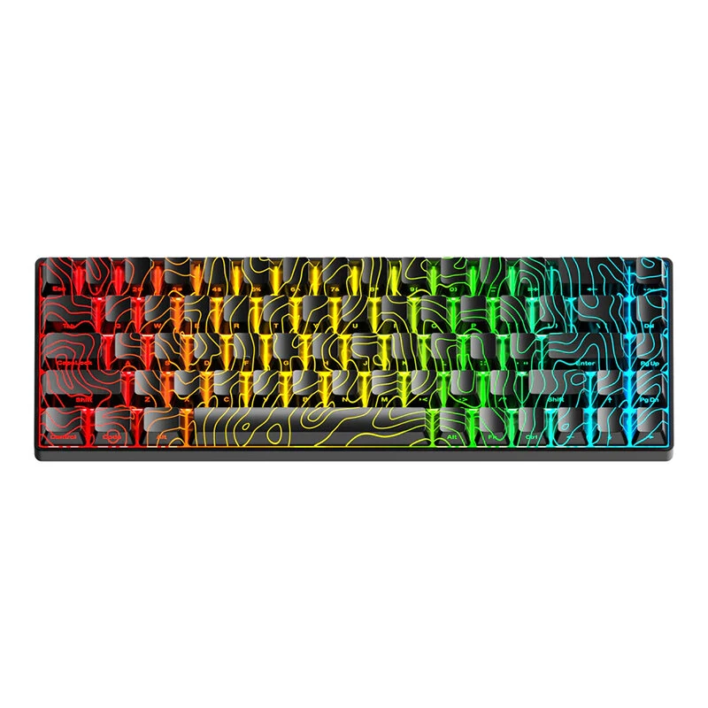 XVX HE68 Hall Effect Customized Wired Mechanical Keyboard Half-aluminum Magnetic Switch RGB Backlight Support 0.01mm Rapid Trigger 8K Polling Rate + 16K Scanning Rate 68% Gaming Keyboard — XVX
