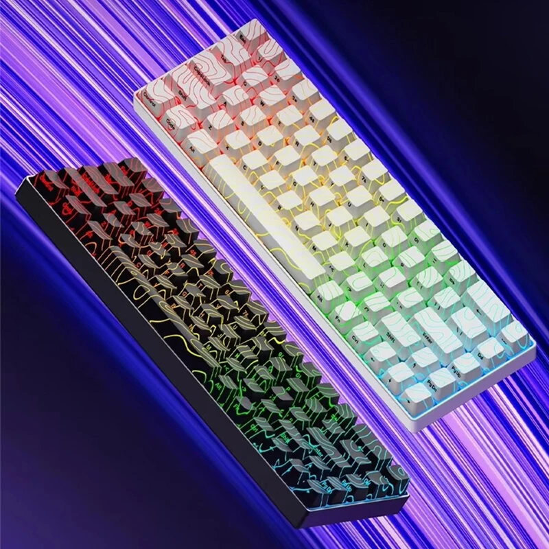 XVX HE68 Hall Effect Customized Wired Mechanical Keyboard Half-aluminum Magnetic Switch RGB Backlight Support 0.01mm Rapid Trigger 8K Polling Rate + 16K Scanning Rate 68% Gaming Keyboard — view 8