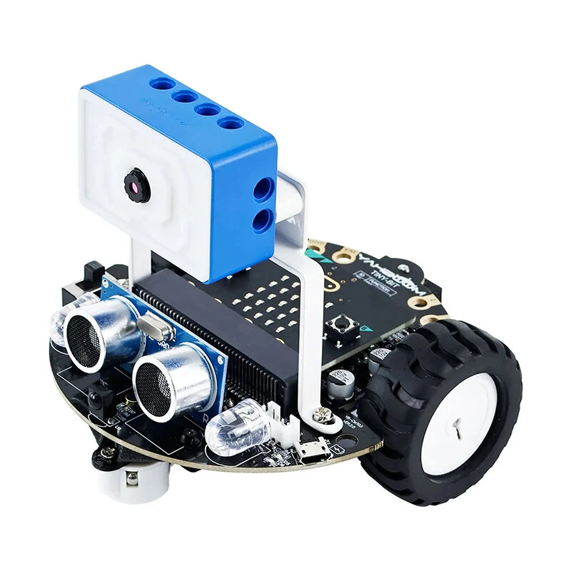 Yahboom Microbit Smart Robot Car Video Remote Control with WiFi Image Module for Kids Programming Educational Learn DIY Electronic Kit — view 3