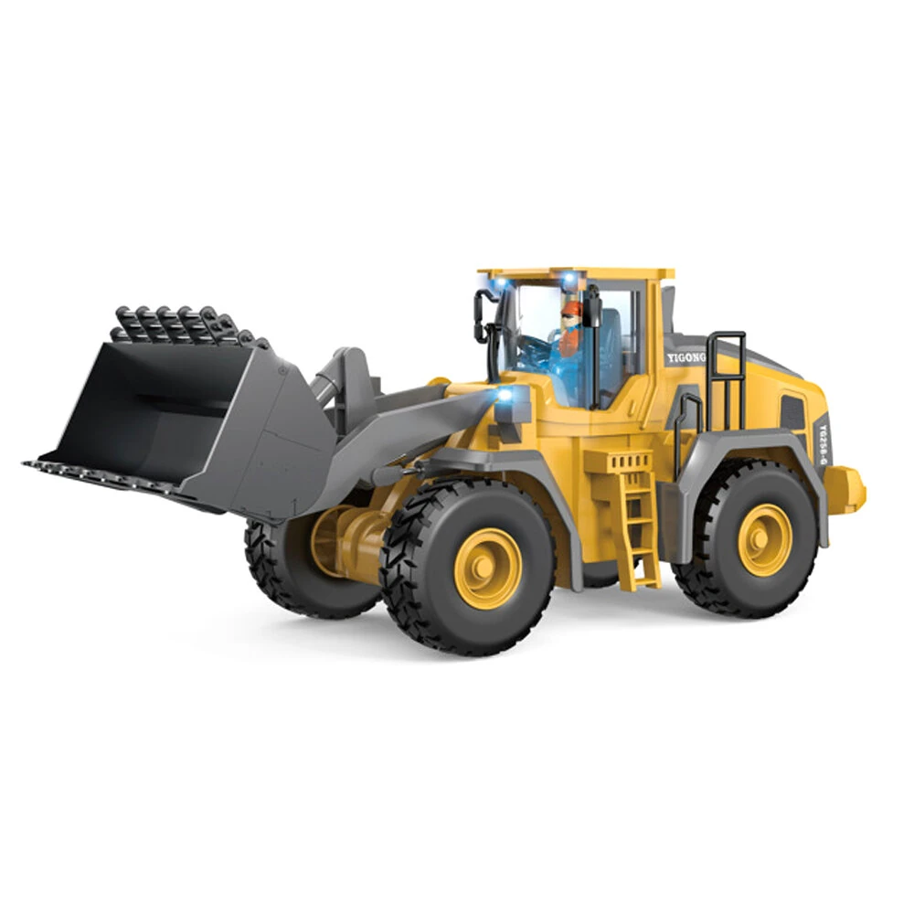 YIGONG BC1057 1/20 2.4G 9CH RC Car Bulldozer Truck LED Light Music Construction Engineering Vehicles Models Toys Kids Children Gift
