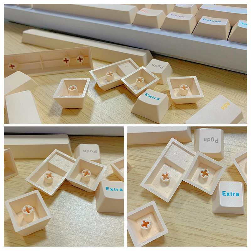 Yogurt 145 Keys Keycap Set Cherry Profile PBT Sublimation Suitable for 61/68/75/84/87/89/96/98/100/104/108 Keyboards — view 4