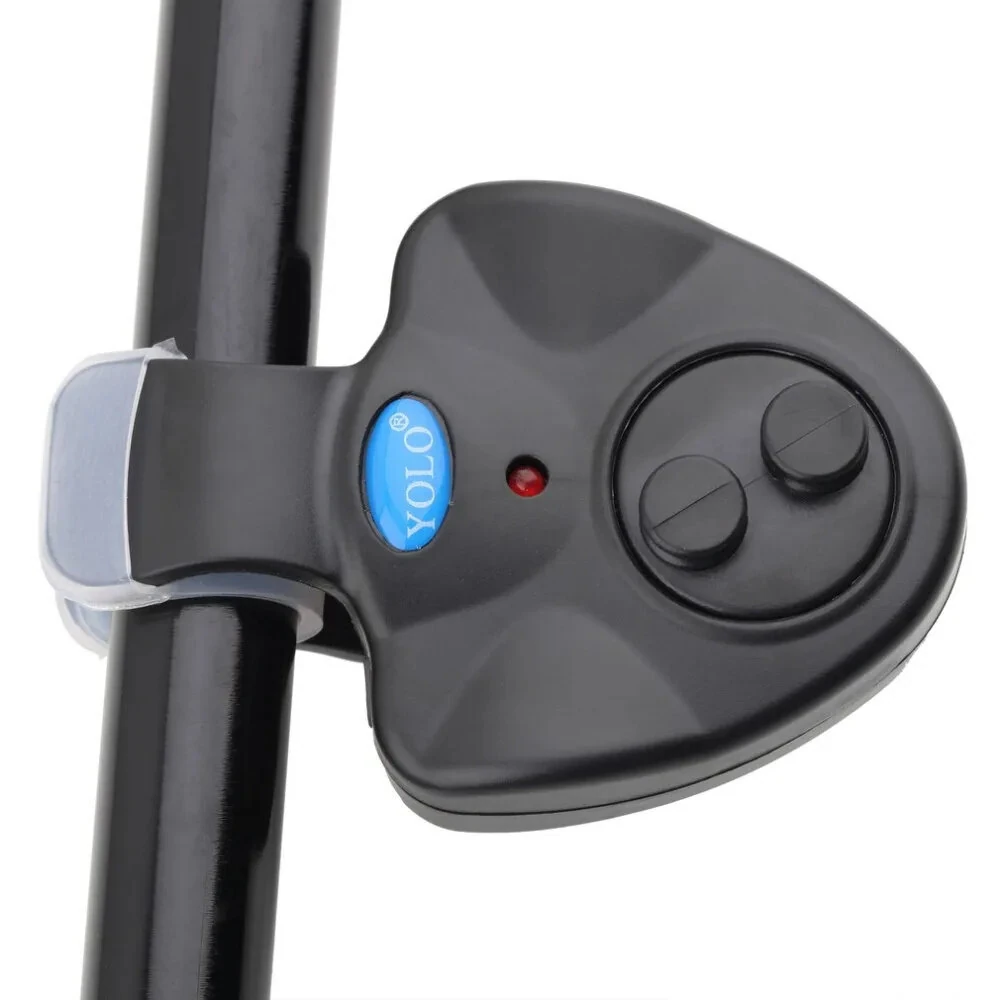 YOLO Fishing Alarm with LED Light Loud Sound Fish Bell Clip-On for Rod Fishing Tackle Accessories — YOLO