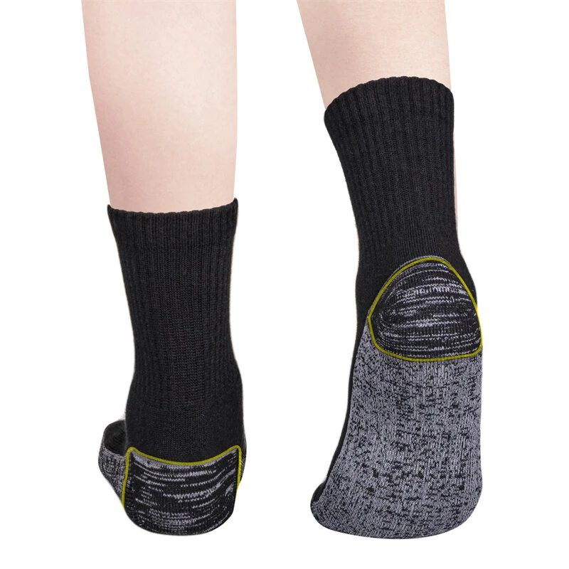 YUEDGE 5 Pairs Men Sports Cotton Socks Athletic Cushioned Hiking Walking Socks Terry Thermal Socks Moisture Wicking Casual Socks Fitness Socks — view 3
