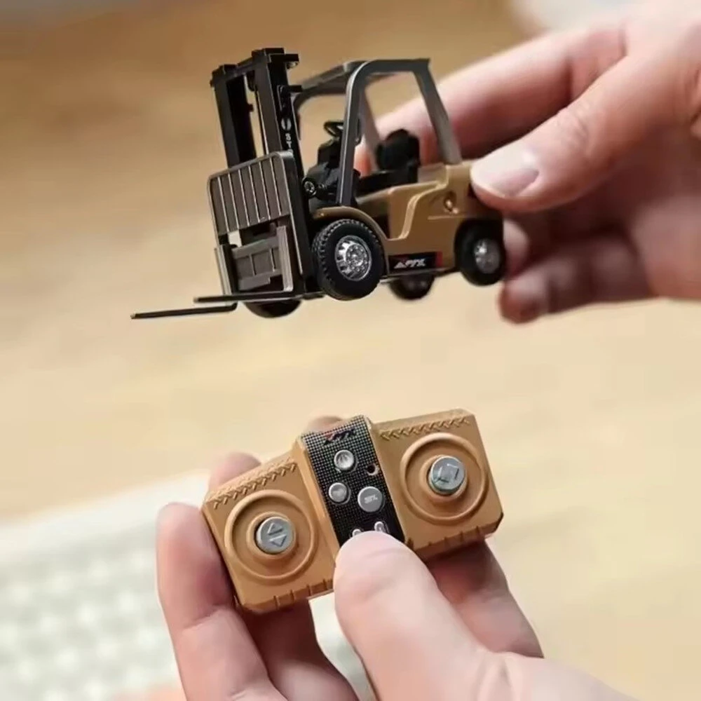 Z6750/Z6752/Z6753 RTR 1/64 2.4G Mini RC Car Alloy Forklift Excavator Dump Truck Support App Remote Controlled LED Light Sound Engineering Vehicle Two Speed Desktop Toys Model Collection Gift For Boys — Pricio