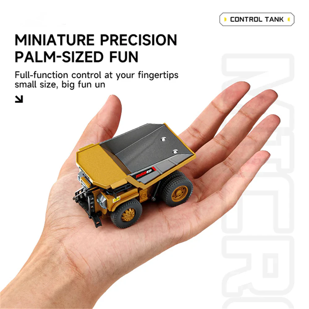 Z6750/Z6752/Z6753 RTR 1/64 2.4G Mini RC Car Alloy Forklift Excavator Dump Truck Support App Remote Controlled LED Light Sound Engineering Vehicle Two Speed Desktop Toys Model Collection Gift For Boys — view 12