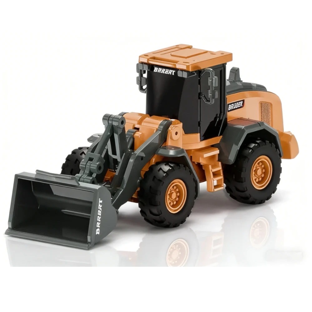 Z6758 1/64 2.4G Mini RC Car Alloy Bulldozer Loader Truck Support App Remote Controlled Full Scale Engineering Vehicle Two Speed Desktop Toys Model Collection Gift For Boys — Pricio