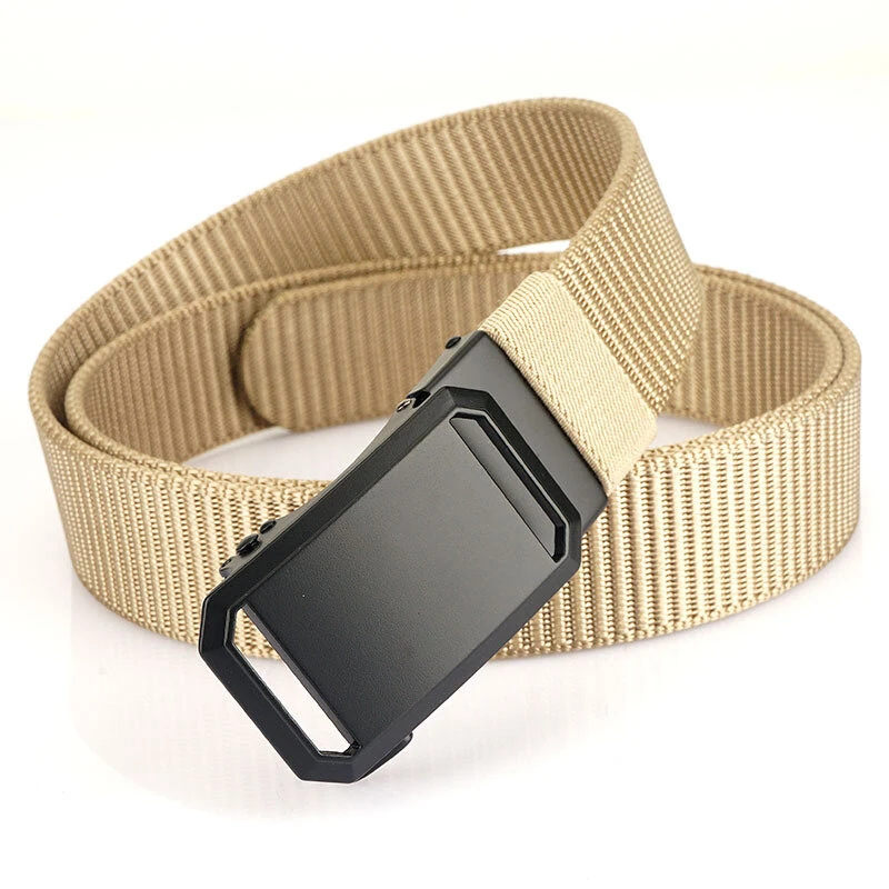 ZANLURE 125cm Metal Buckle Tactical Belt Nylon Wistand Inserting Buckle Military Fan for Men Women — view 10