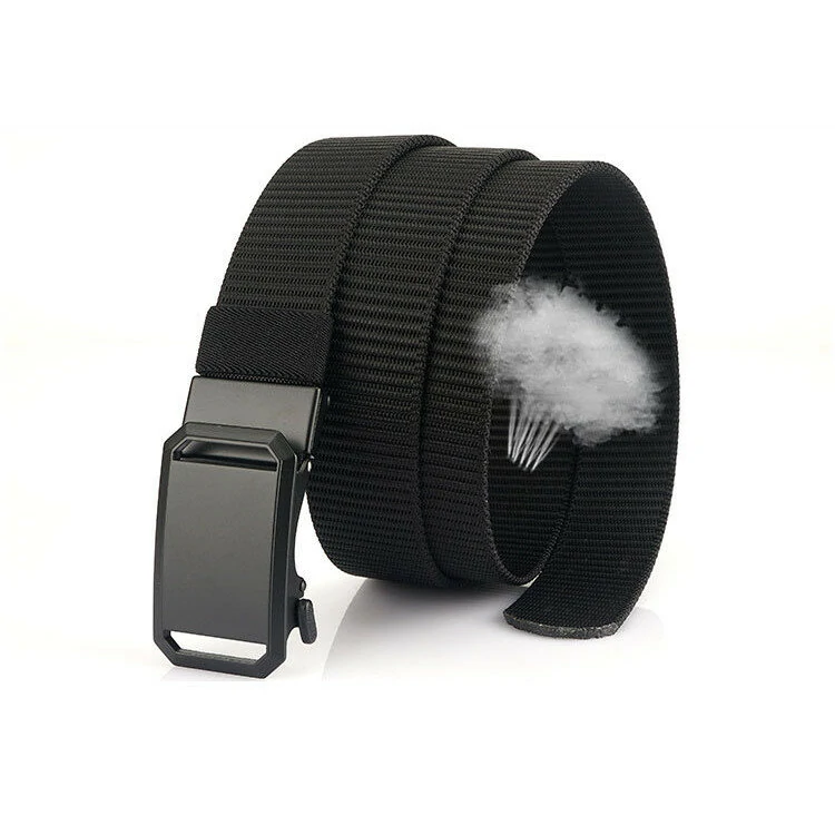 ZANLURE 125cm Metal Buckle Tactical Belt Nylon Wistand Inserting Buckle Military Fan for Men Women — view 5