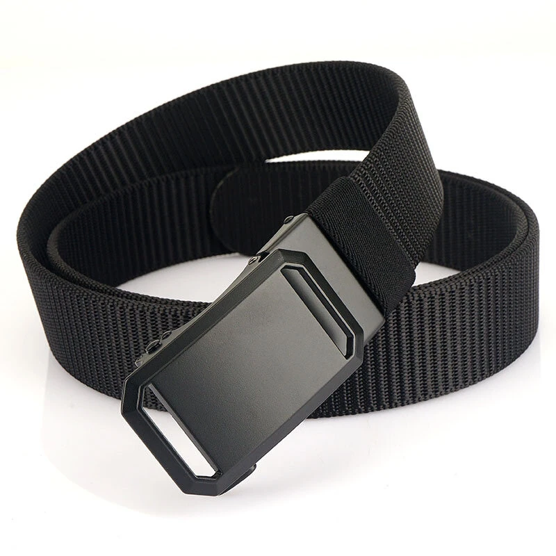 ZANLURE 125cm Metal Buckle Tactical Belt Nylon Wistand Inserting Buckle Military Fan for Men Women — view 6