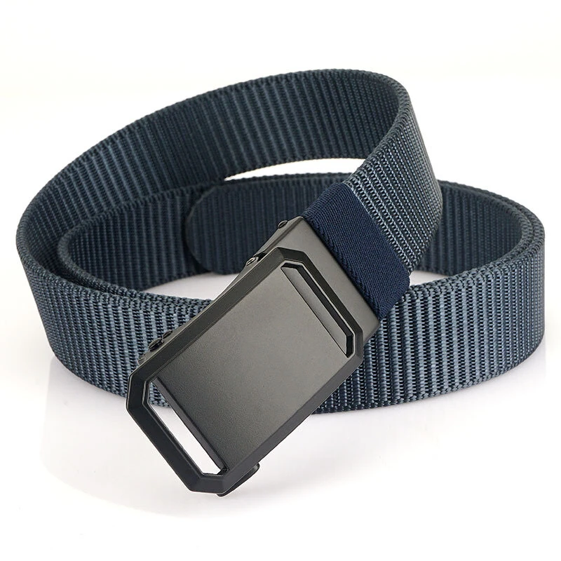 ZANLURE 125cm Metal Buckle Tactical Belt Nylon Wistand Inserting Buckle Military Fan for Men Women — view 7