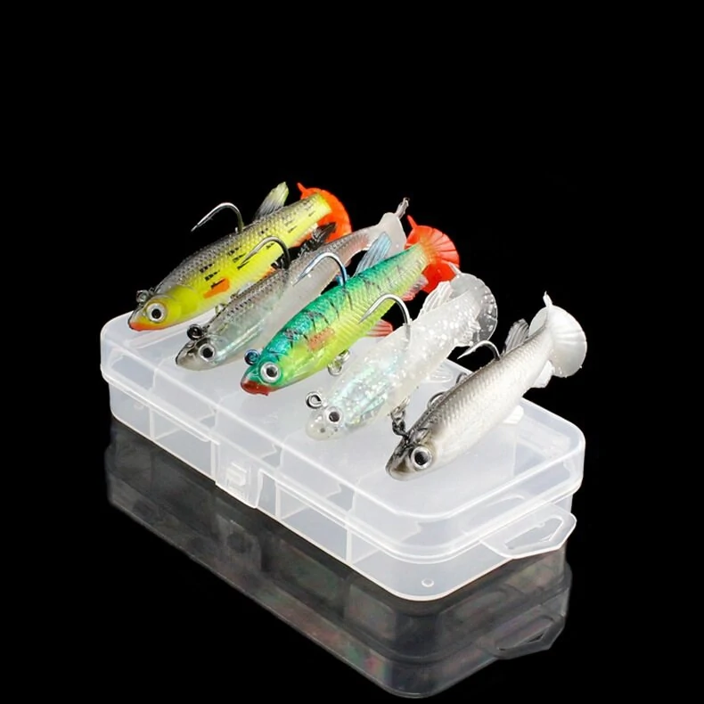 ZANLURE T Tail Fishing Lures Kit 3D Fish Eye Double Hook Design Fishing Lures Baits Tackle Set for Fishing — view 3