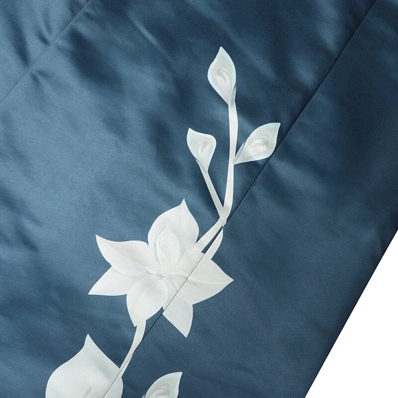 ZANZEA Flowers Print Womens Elegant Party Wedding Satin A-Line Dress Floal Print Dresses — view 6