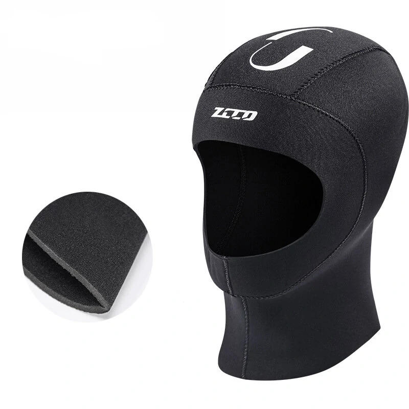 ZCCO Diving Head Cover 3mm Neoprene Hoods Surfing Snorkeling Winter Thermal Swimming Headgear for Men Women — view 4