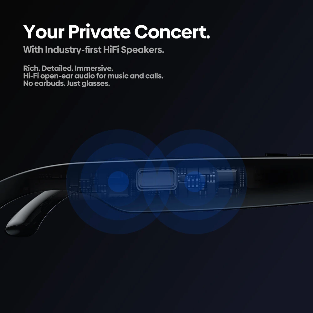 Zeblaze Eyewear AI Smart Shooting Glasses 5MP 1080P Camera ChatGPT-4o Enpowered Open-Ear Speakers 32GB Storage 14H Battery Life Multi-language Supported IPX4 Hands-Free Audio Smart Glasses — view 7
