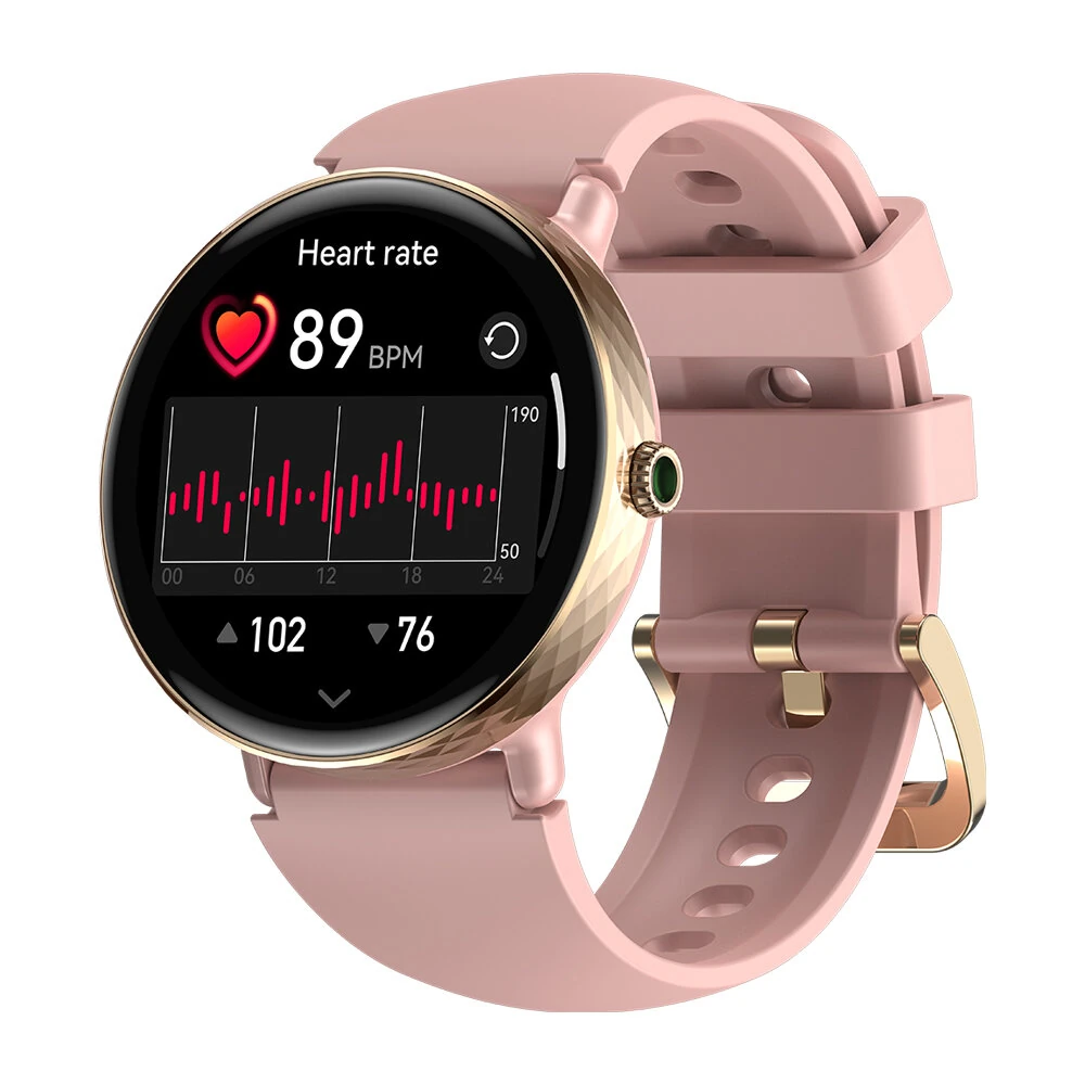 Zeblaze Lily 2 1.2inch AMOLED Display bluetooth Call Heart Rate Blood Pressure Blood Oxygen Monitor Sleep Monitoring Breathe Training Women's Health Multi-sport Modes IP68 Waterproof Smart Watch — view 3