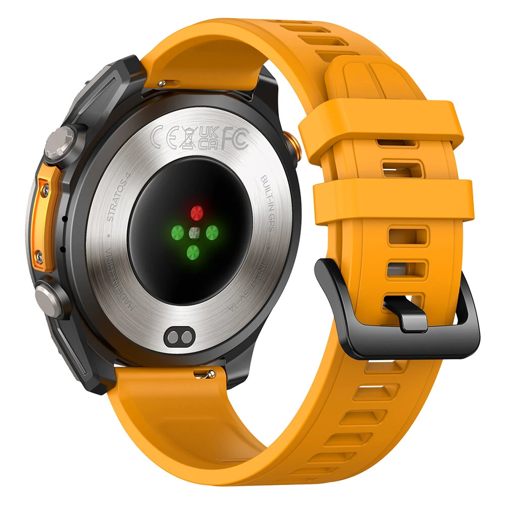 Zeblaze Stratos 4 1.43-inch AMOLED Display GPS 5ATM&IP69K Waterproof Built-in Compass&Barometric Altimeter Voice Assistant bluetooth Call Heart Rate SpO2 Monitor Sleep Monitoring Stress Detection Breathing Exercise Multi-sport Modes Smart Watch with Flash — view 9