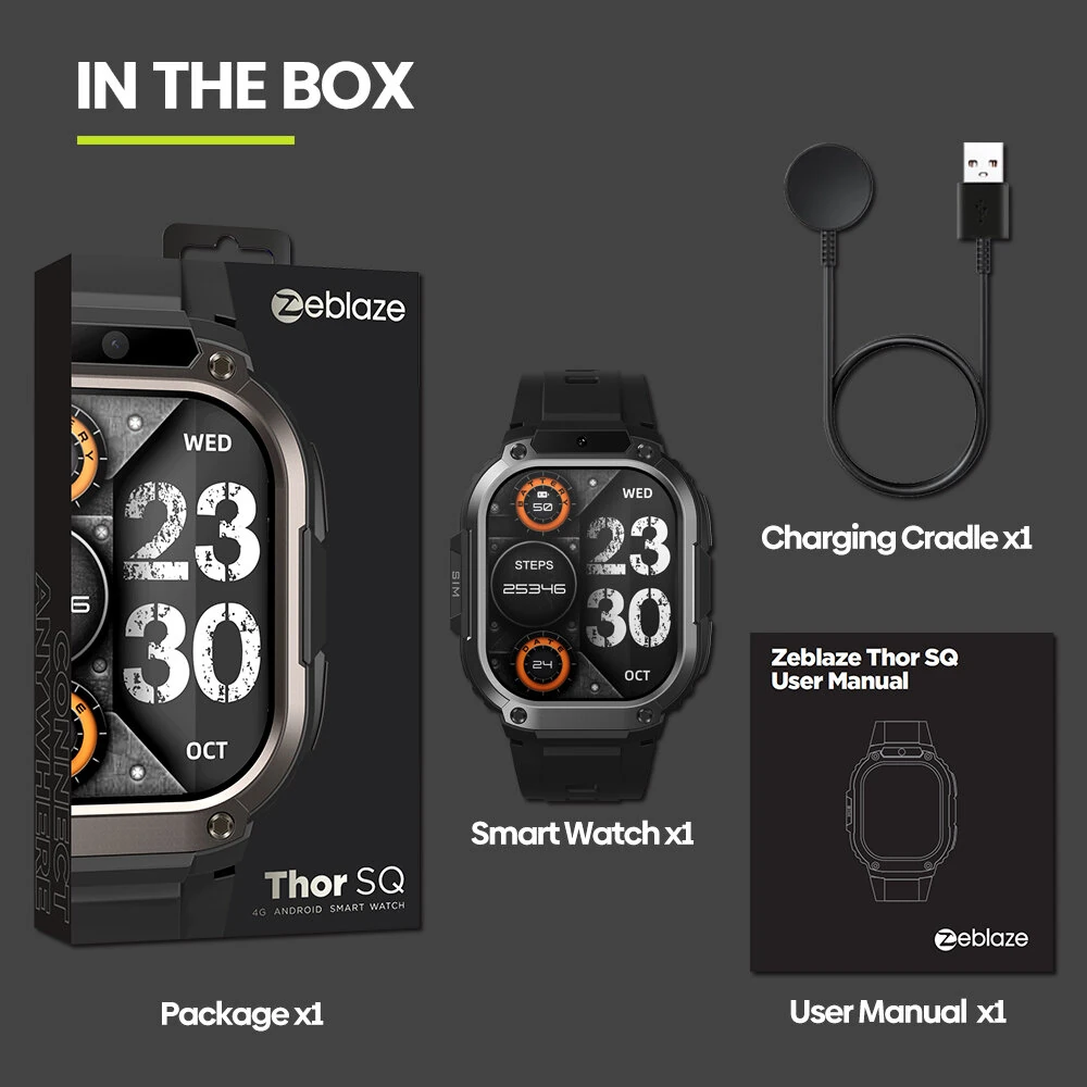 Zeblaze Thors SQ 4G GPS 2.13 inch AMOLED Google Play 2GB+16GB Front Camera Google Maps Android 8.1 Smart Watch Phone — view 7